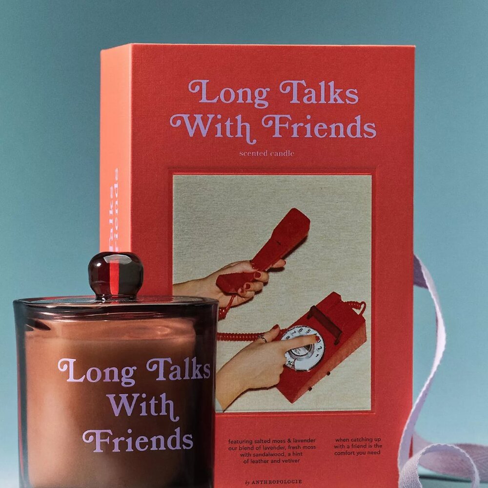 Book Boxed Woody Salted Moss & Lavender Glass Candle